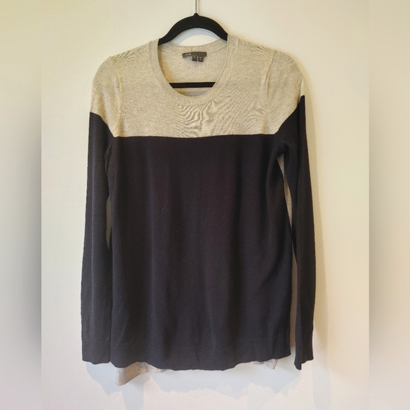 Vince Color Block Wool Cashmere Sweater Size Small - Picture 3 of 8